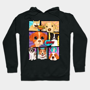 Cute Comic Dogs Hoodie